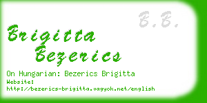 brigitta bezerics business card